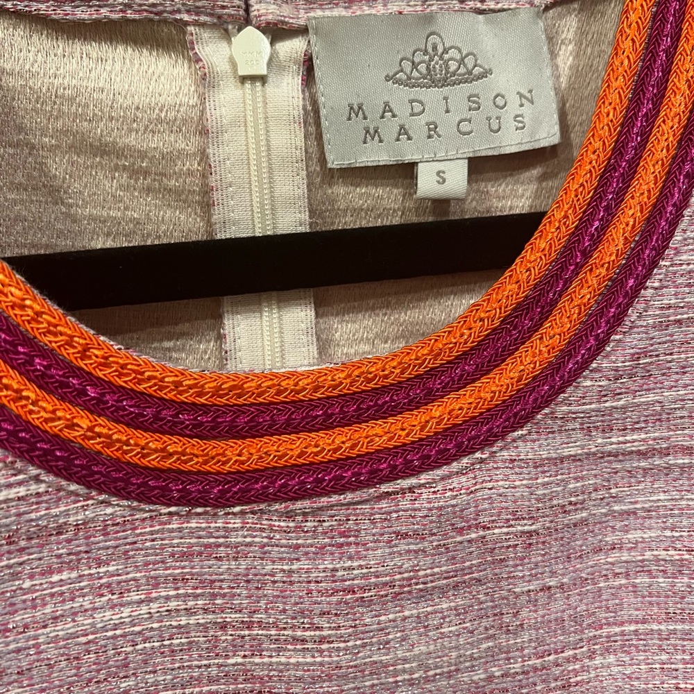 Madison Marcus Pink and Red Accent Mini Dress - Picture 3 of 4